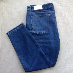 LOFT Curvy Skinny Ankle Jeans in Luxe Medium Wash